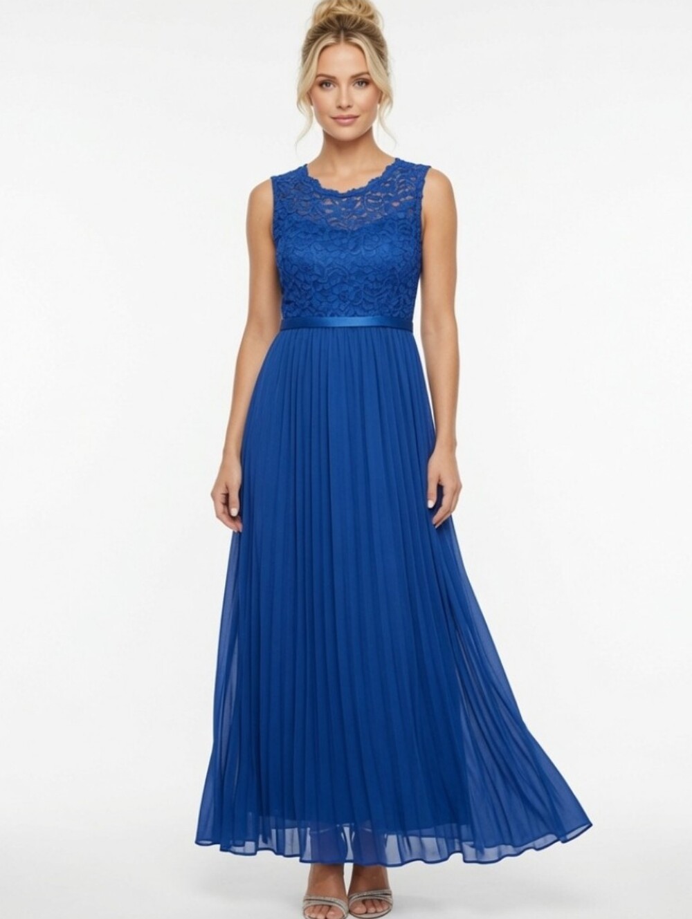 david's bridal royal blue dresses | | Davids Bridal Lace Bodice Pleated Maxi Dress Size2 Color:Java SLEEVE LENGTH:3/4 Sleeve Tights Warm Sweater Dress
